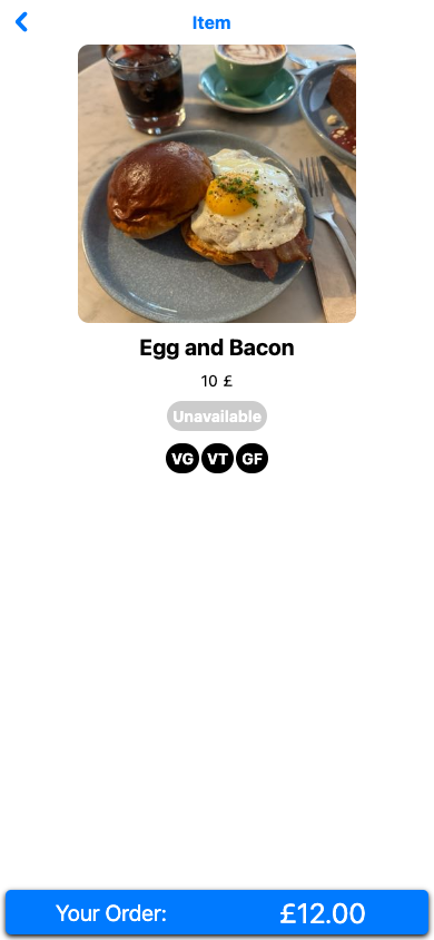 Browser unavailable dish badge with no add button